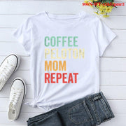 coffee peloton wine repeat T Shirt